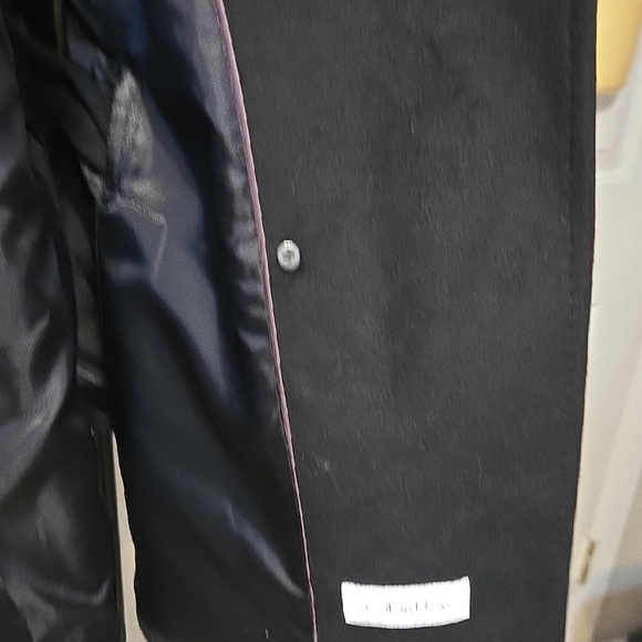 Calvin Klein Black Double-Breasted Cape - Picture 6 of 8